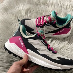 Adidas Terrex men’s Trail Running Shoes - Black, Pink, and White